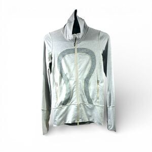 Lululemon Stride Brushed Jacket in Heather Gray Size 2